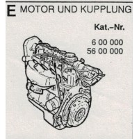 Opel Kadett E Motor und Kupplung